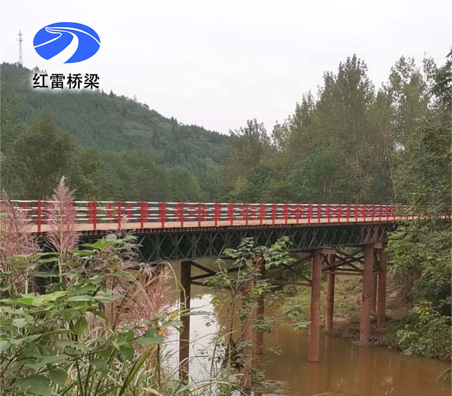 南充至成都高速公路擴容工程土建施工LJ6標一分部鋼便橋工程