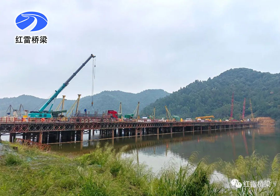 紅雷速度，提前完成廣東珠肇高鐵江機段鋼棧橋建設