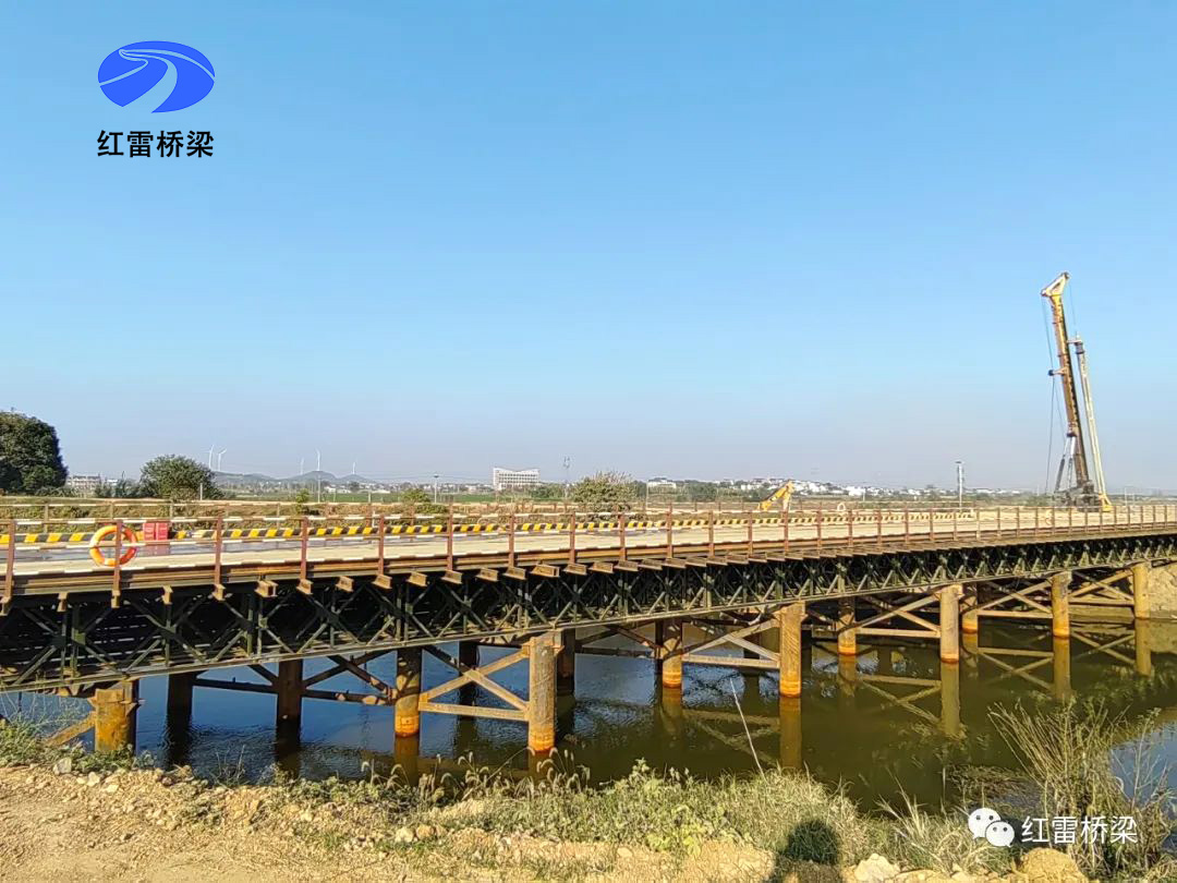 銅商高速無為至巢湖段——不一樣的環(huán)境,我們做不一樣的鋼便橋