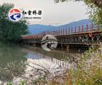 浙江麗水蓮都區(qū)小安溪幸福河湖建設(shè)鋼棧橋完工