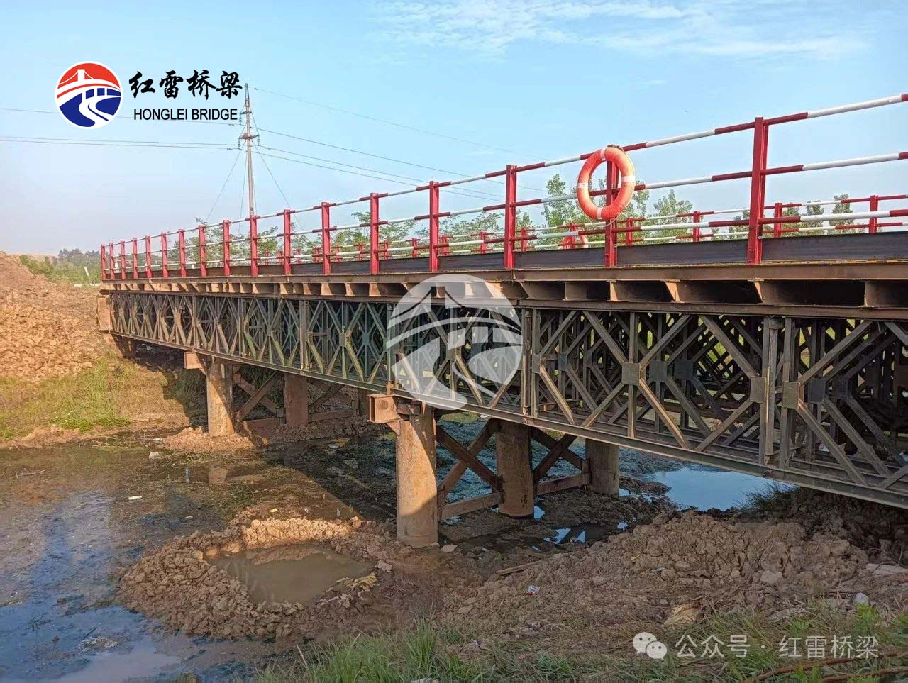 S20長豐至固始高速公路霍邱至皖豫界段鋼棧橋完工