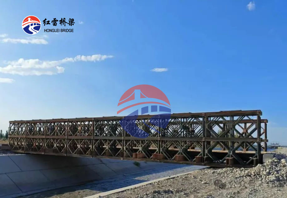新疆喀什G3012—草湖—G314公路鋼便橋完工